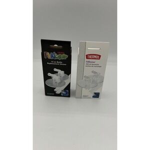 Thermos Replacement Straws For 12 Oz Funtainer Bottle Clear Lot Of 2 Replacement